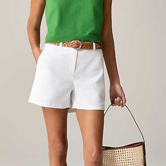 J Crew Womens 4" heritage chino short Size 6 White Color - Picture 2 of 6